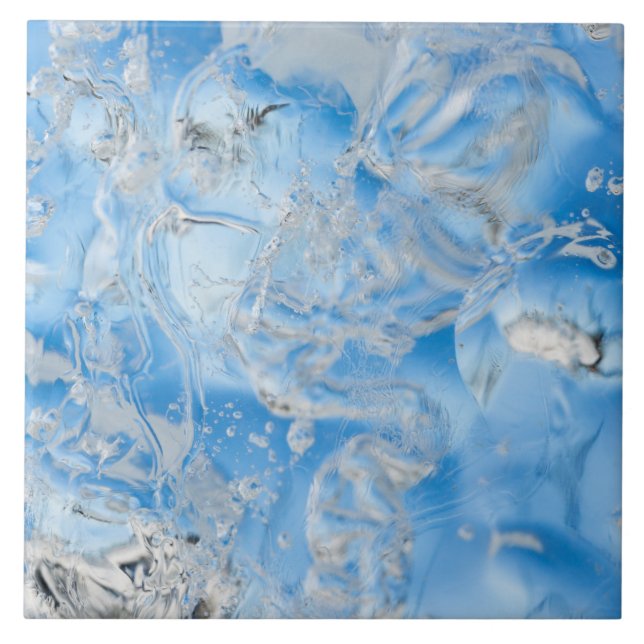 Carreau En Céramique Iceberg bleu cool (Devant)