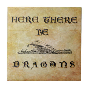 Carreau En Céramique Ici Il Y A Des Dragons