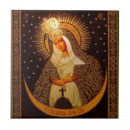 Carreau En Céramique Icône russe de la Mère de Dieu