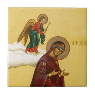 Carreau En Céramique Icône russe de Vierge Marie