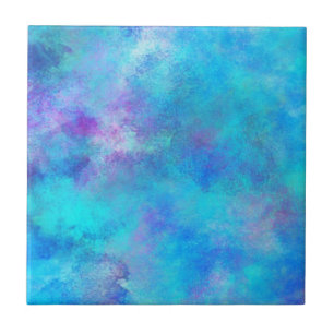 Carreau En Céramique Icy blue Abstract