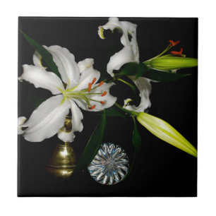 Carreau En Céramique Iirsh Design - Collection de laiton et de fleurs