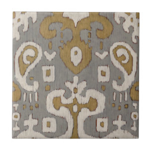 Carreau En Céramique Ikat ocre I