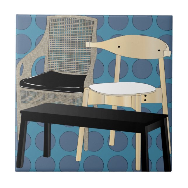 Carreau En Céramique Ikea Meubles Chaises Carrelage Bleu (Devant)