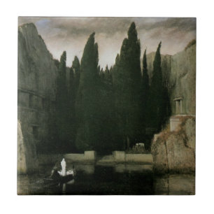 Carreau En Céramique Île des morts par Arnold Böcklin, Art symboliste