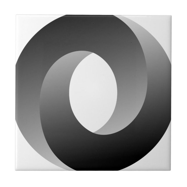 Carreau En Céramique Illusion optique de cercle impossible (Devant)