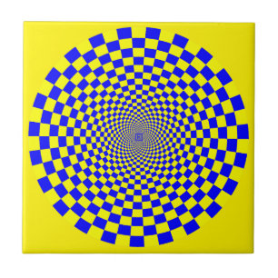 Carreau En Céramique Illusion optique hypnotique