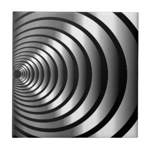 Carreau En Céramique Illusion optique métallique