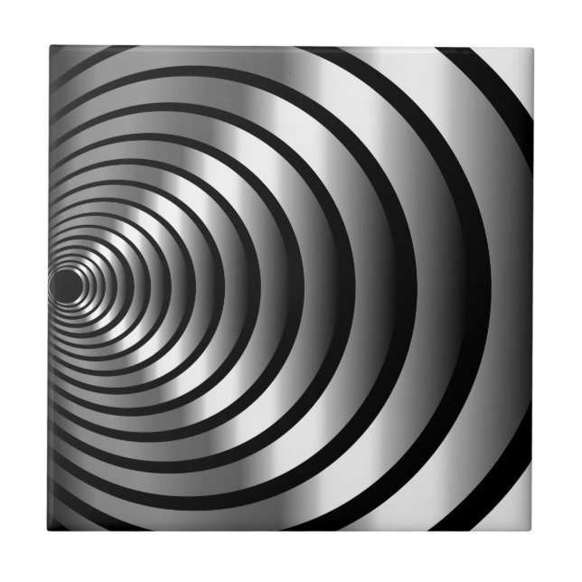 Carreau En Céramique Illusion optique métallique (Devant)