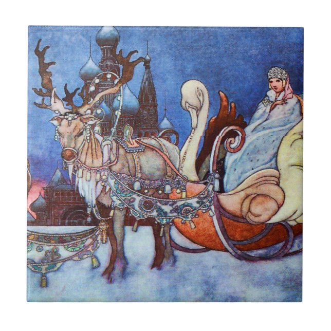 Carreau En Céramique Illustration de la princesse russe Charles Robinso (Devant)