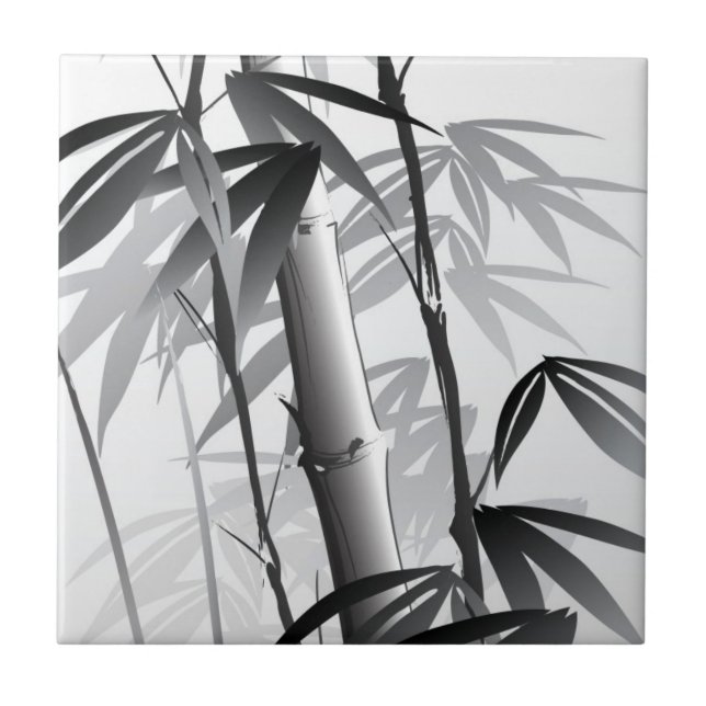 Carreau En Céramique Illustration d'une peinture orientale de style (Devant)