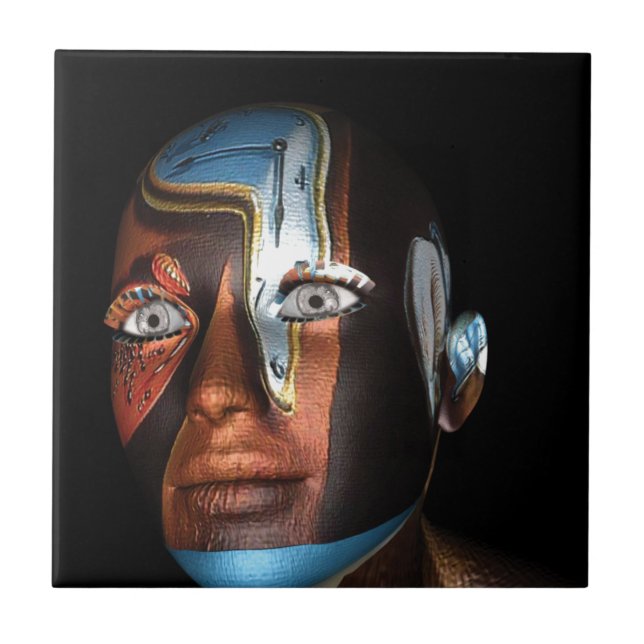 Carreau En Céramique Illustrations de Dali 3d sur des marchandises (Devant)