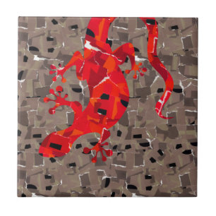 Carreau En Céramique Imaginaire de lézard de mosaïque