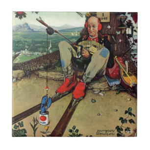 Carreau En Céramique Imbécile d'avril, 1945