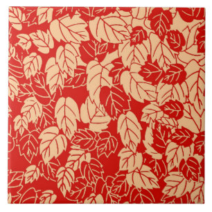 Carreau En Céramique Impression feuille japonaise, Mandarin orange