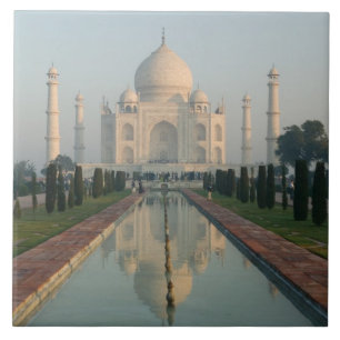 Carreau En Céramique INDE, Uttar Pradesh, Agra : Taj Mahal, matin