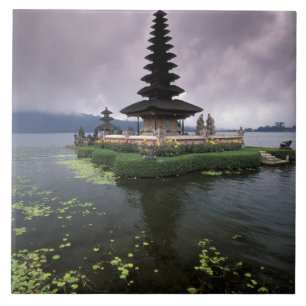 Carreau En Céramique Indonésie, Bali, Ulun Danu Temple.