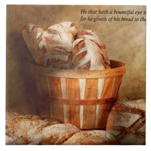 Carreau En Céramique Inspirant - Votre pain quotidien - Proverbes 22-9