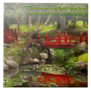 Carreau En Céramique Inspiration - Jardin Japonais - Méditation