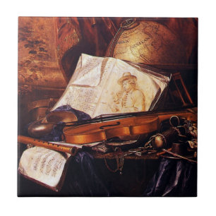 Carreau En Céramique Instruments de musique Tuile de peinture