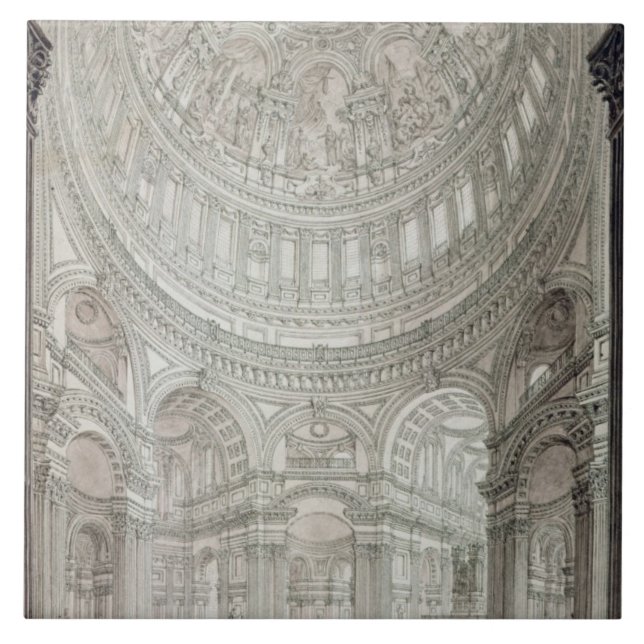 Carreau En Céramique Intérieur de la cathédrale de St Paul, 1817 (Devant)