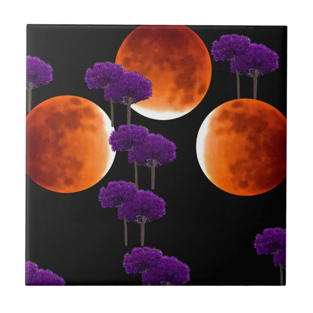 Carreau En Céramique Intrusion violette (Devant)