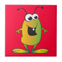Invasion mignonne d'alien de bande dessinée