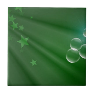 Carreau En Céramique Irlande Green Motif Art Peace Love Destiny