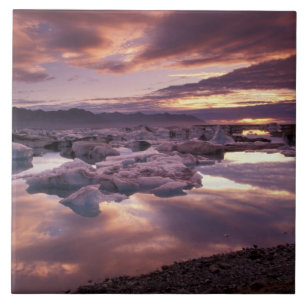 Carreau En Céramique Islande, lagune de Jokulsarlon, Paysage