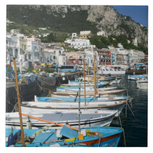 Carreau En Céramique ITALIE, Campanie (Baie de Naples), CAPRI:Marina