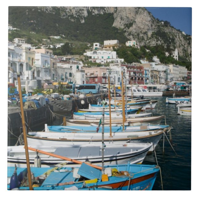 Carreau En Céramique ITALIE, Campanie (Baie de Naples), CAPRI:Marina (Devant)