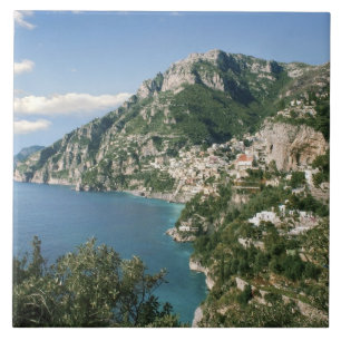 Carreau En Céramique Italie, Campanie, Péninsule de Sorrente, Positano,