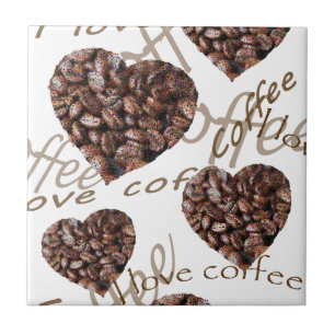 Carreau En Céramique "J'Aime Le Café !"