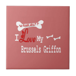 Carreau En Céramique J'Aime Mon Griffon Bruxelles