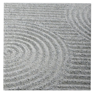 Carreau En Céramique Japon, Kyoto, Temple Tofukuji, Motif dans le sable