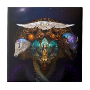 Carreau En Céramique J'appelle les animaux d'esprit