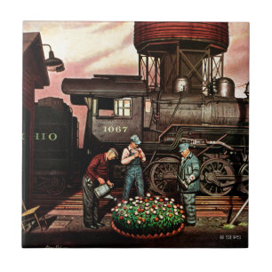 Carreau En Céramique Jardin d'agrément de yard de train par Stevan