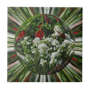 Carreau En Céramique Jardin de fleurs Carrelage d'art Abstrait floral