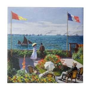 Carreau En Céramique Jardin de Monet à la tuile de Sainte Adresse