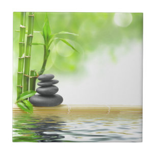 Carreau En Céramique Jardin d'eau tranquille Zen par l'amour guérisseu
