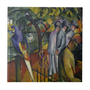 Carreau En Céramique Jardin zoologique I d'August Macke