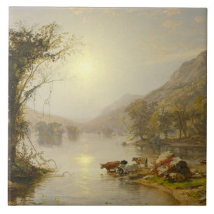 Carreau En Céramique Jasper Francis Cropsey - Automne sur le lac Greenw