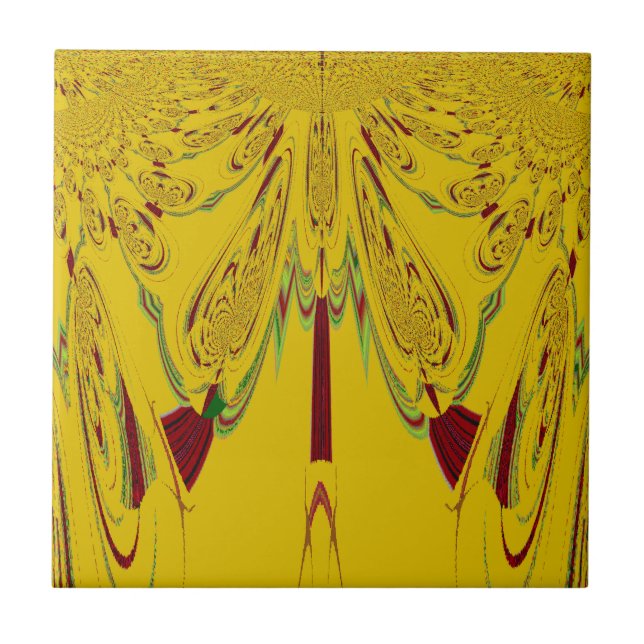 Carreau En Céramique jaune (Devant)