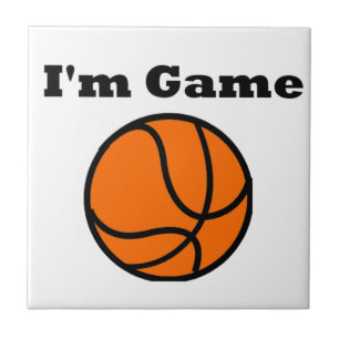 Carreau En Céramique Je suis Game (Basketball)