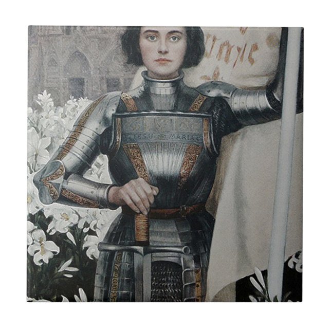 Carreau En Céramique Jeanne d'Arc par Albert Lynch (Devant)