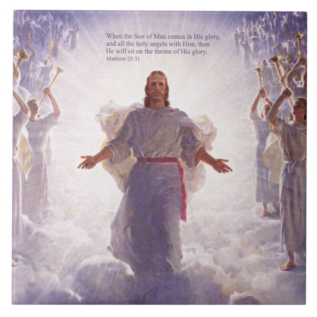 Carreau En Céramique Jésus et ses tuiles des anges 1 (Devant)