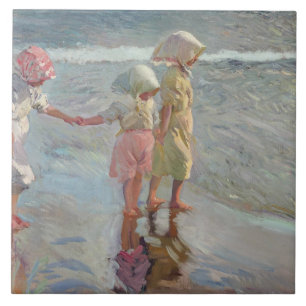 Carreau En Céramique Joaquin Sorolla - Les Trois Soeurs
