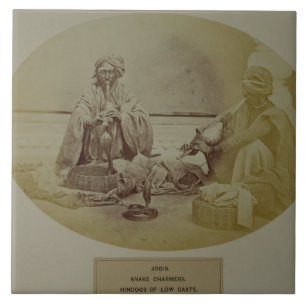 Carreau En Céramique Jogis ou charmeurs de serpent, basse caste Hindus
