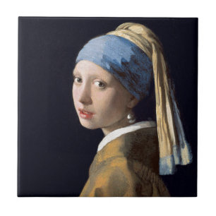 Carreau En Céramique Johannes Vermeer - fille avec une boucle d'oreille