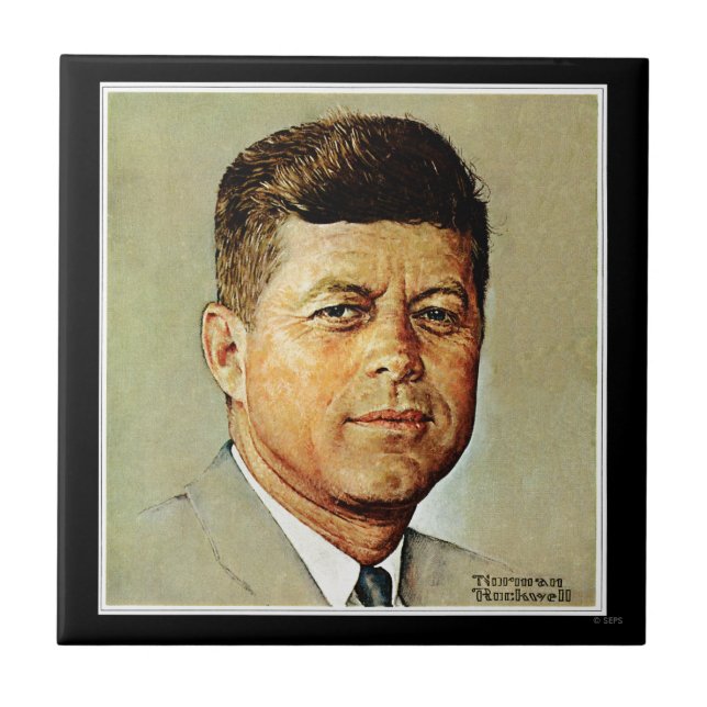 Carreau En Céramique John F. Kennedy DANS MEMORIAM 2 (Devant)